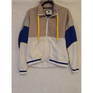 1 Sunset Lake Women's‎ XL Jacket Full Zip  Color Block Pink/White/Blue